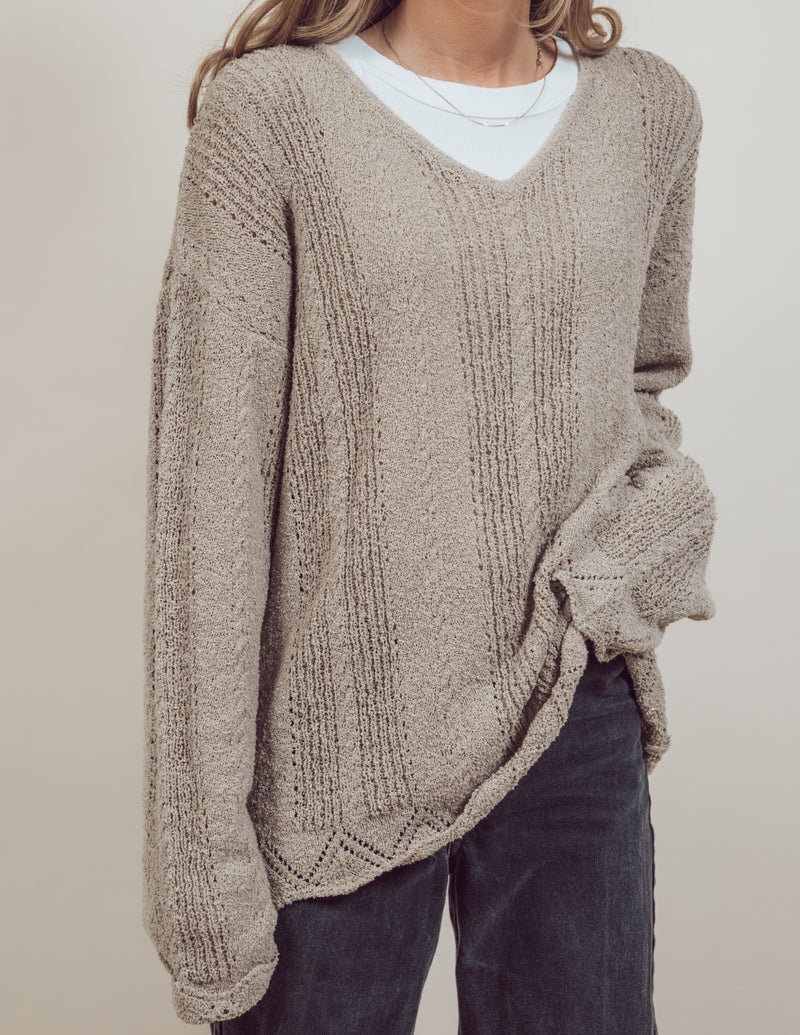 Dani Eyelet Sweater