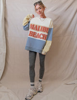 Malibu Beach Colorblock Sweatshirt