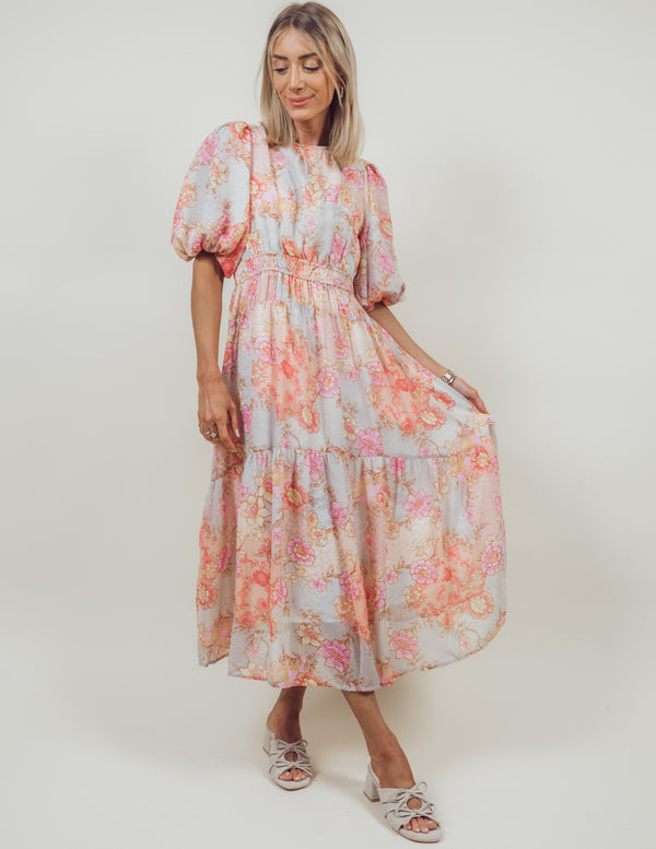 Eliana Printed Midi Dress