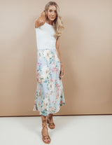 Calista Floral Midi Skirt