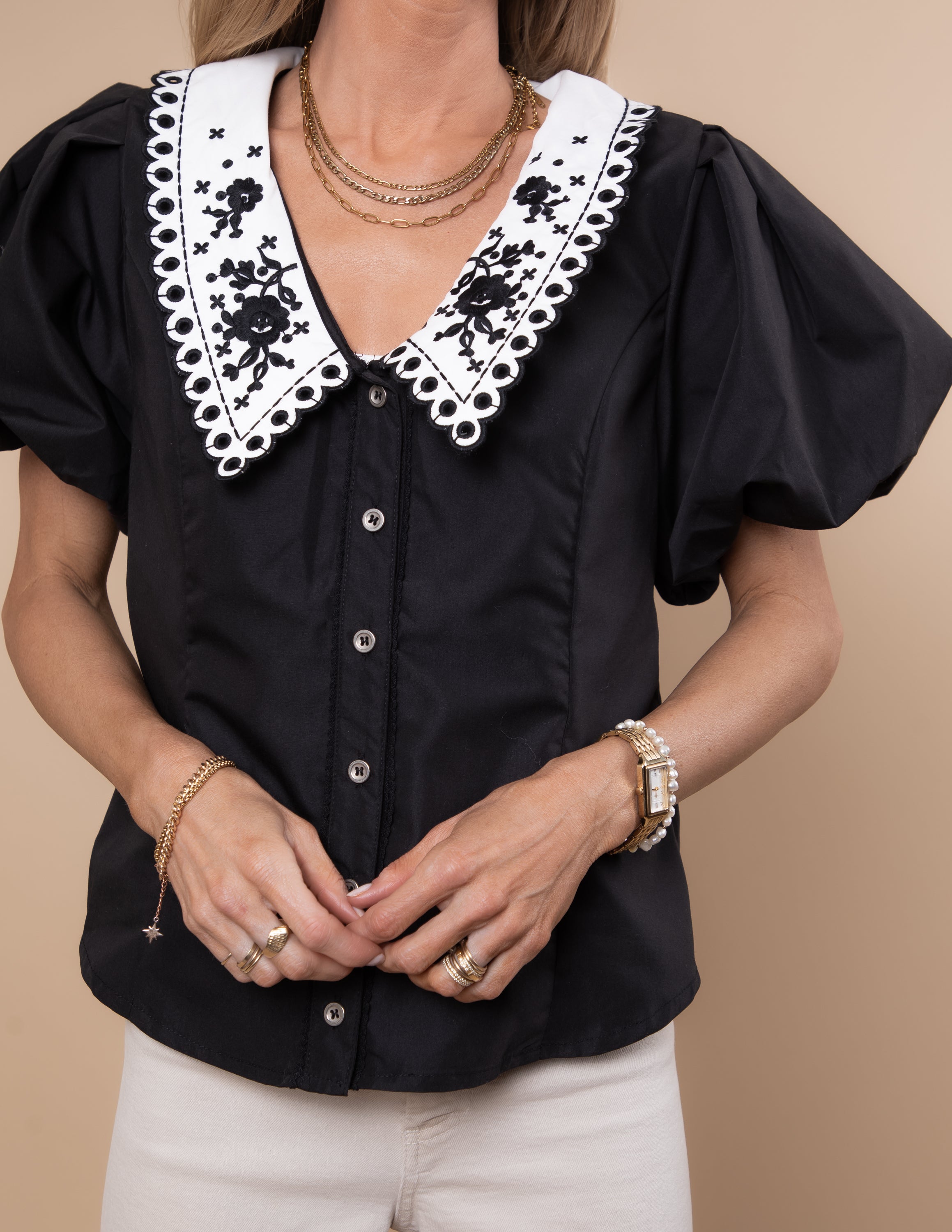 Gracie Button Up Top