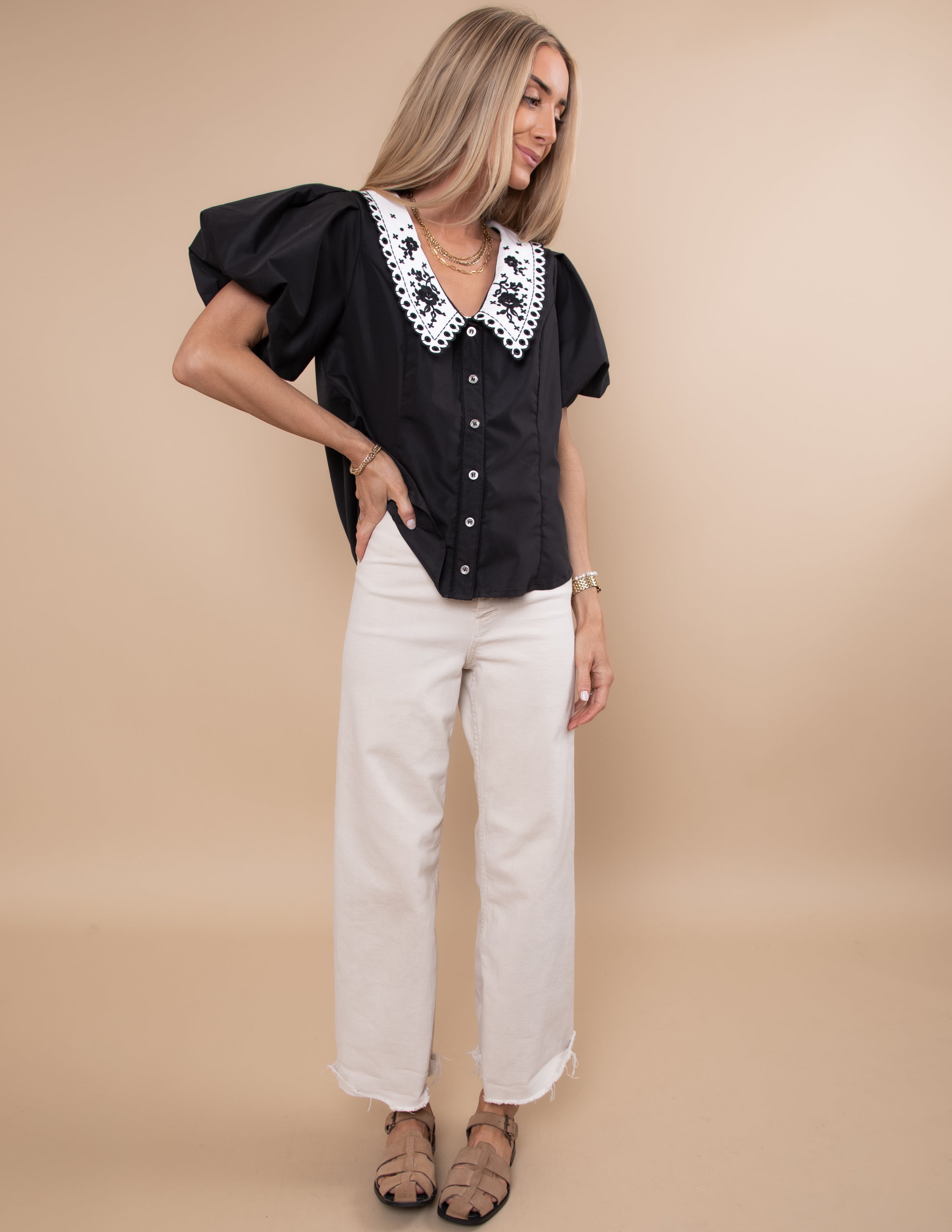 Gracie Button Up Top