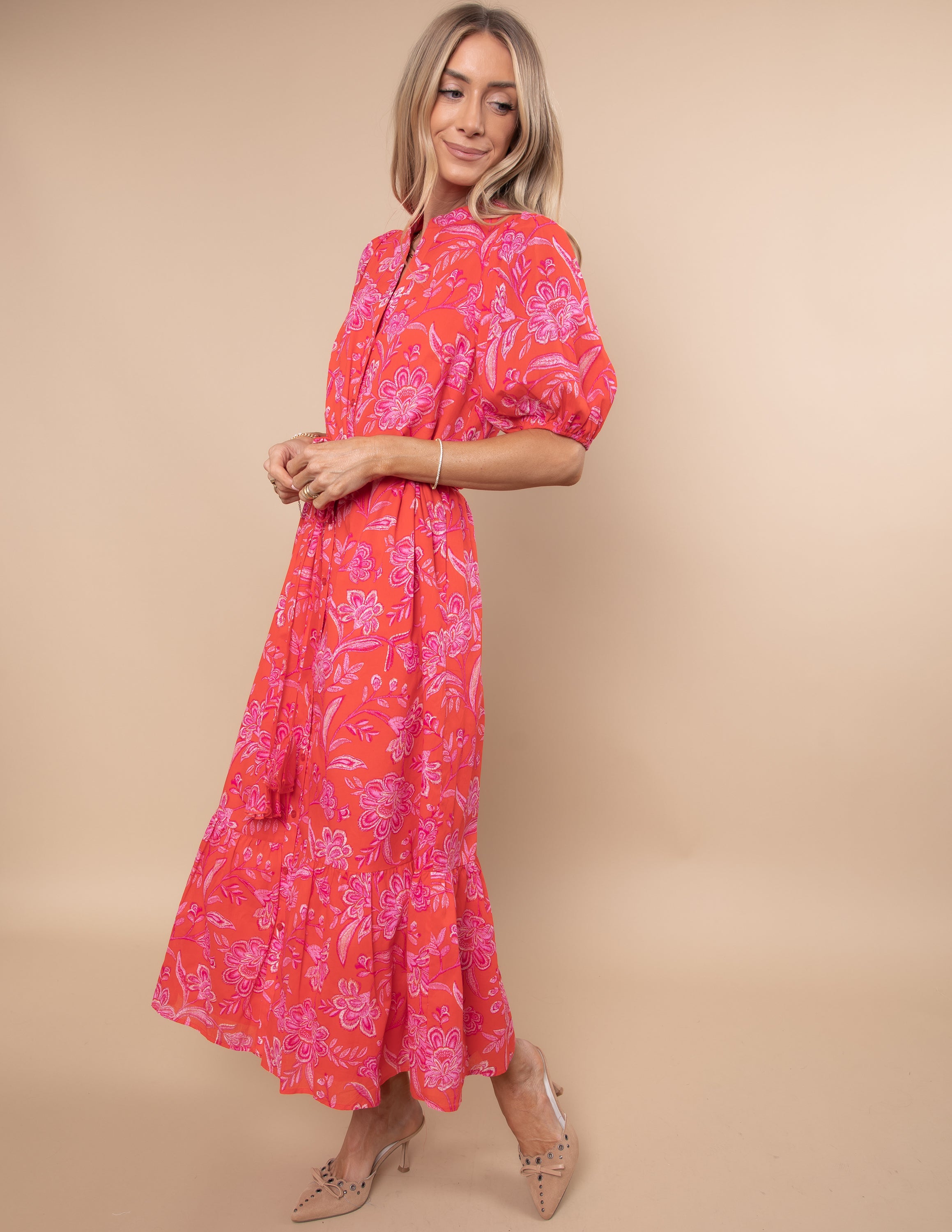 Aria Floral Midi Dress