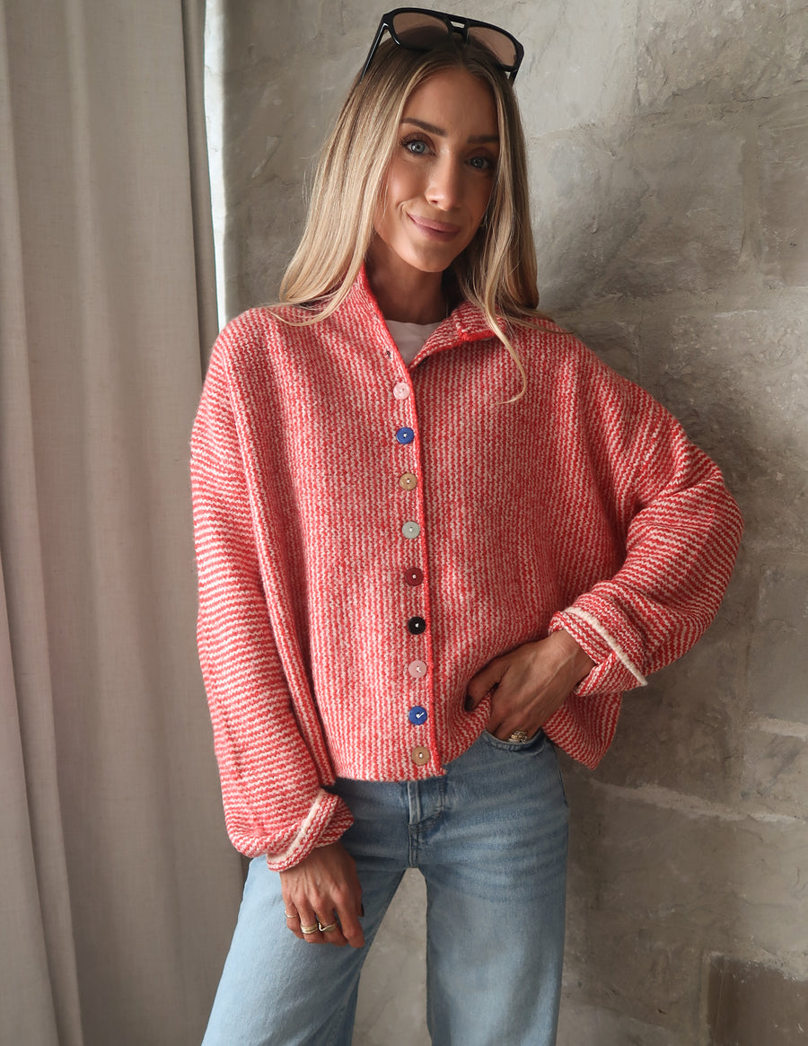Mabel Mix Button Cardigan