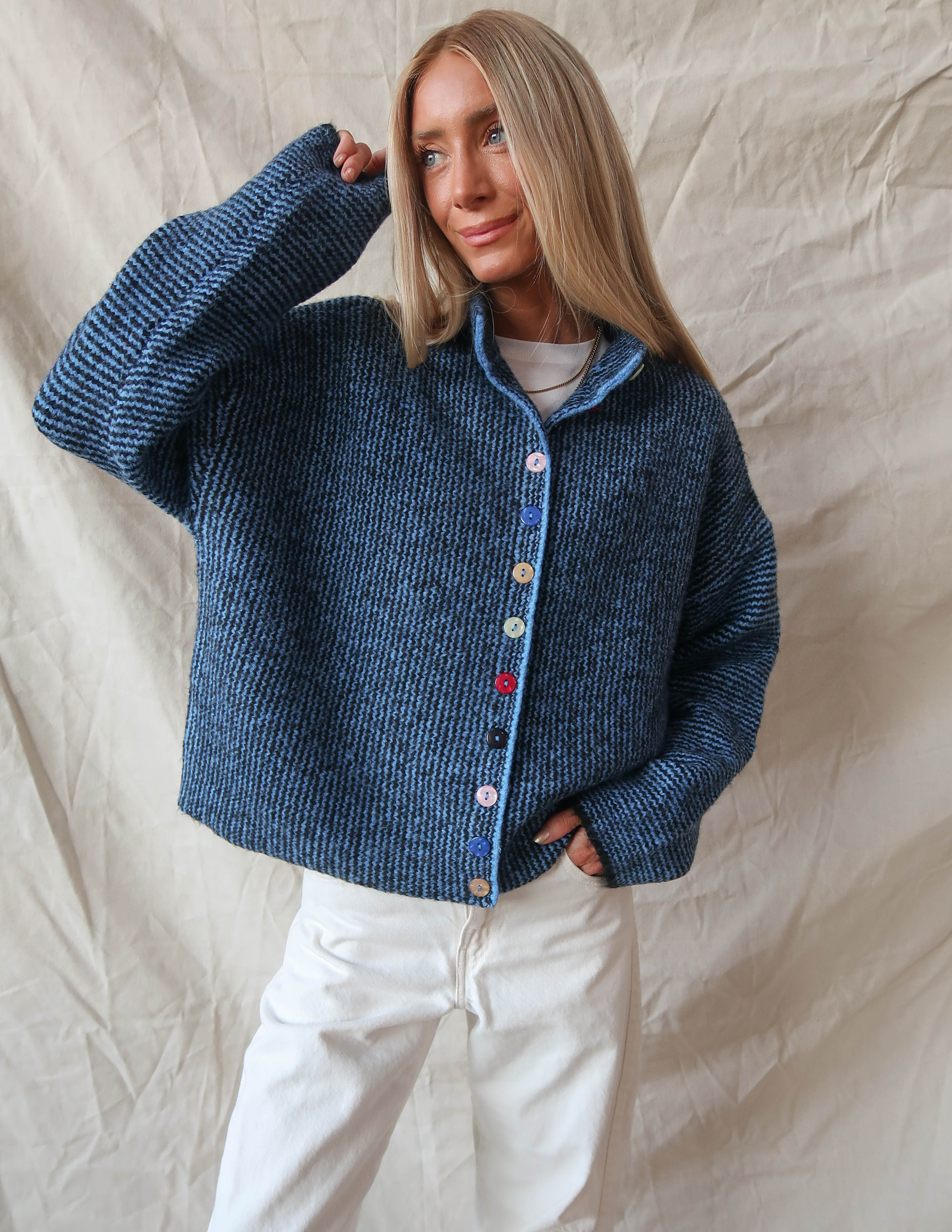 Mabel Mix Button Cardigan · Shop Stevie