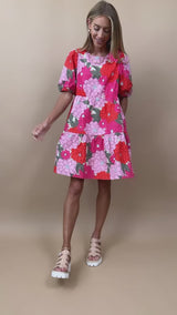 Shannon Flower Printed Dress