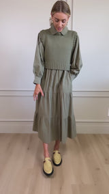 Harleigh Sweater Vest and Midi Dress