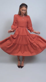 Kippa Textured Midi Dress