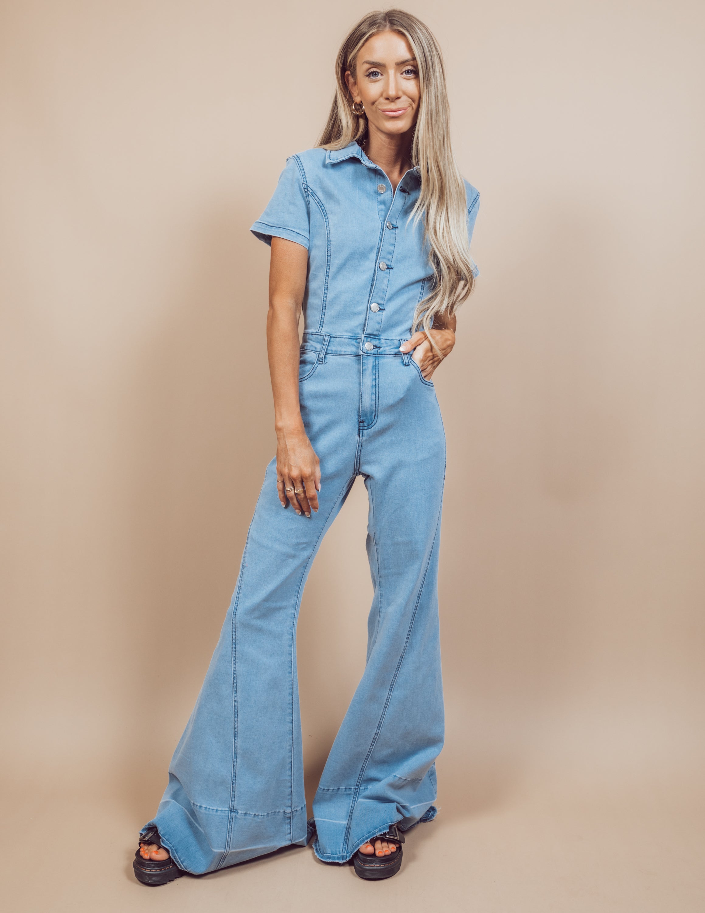 Jaylani Denim Jumpsuit