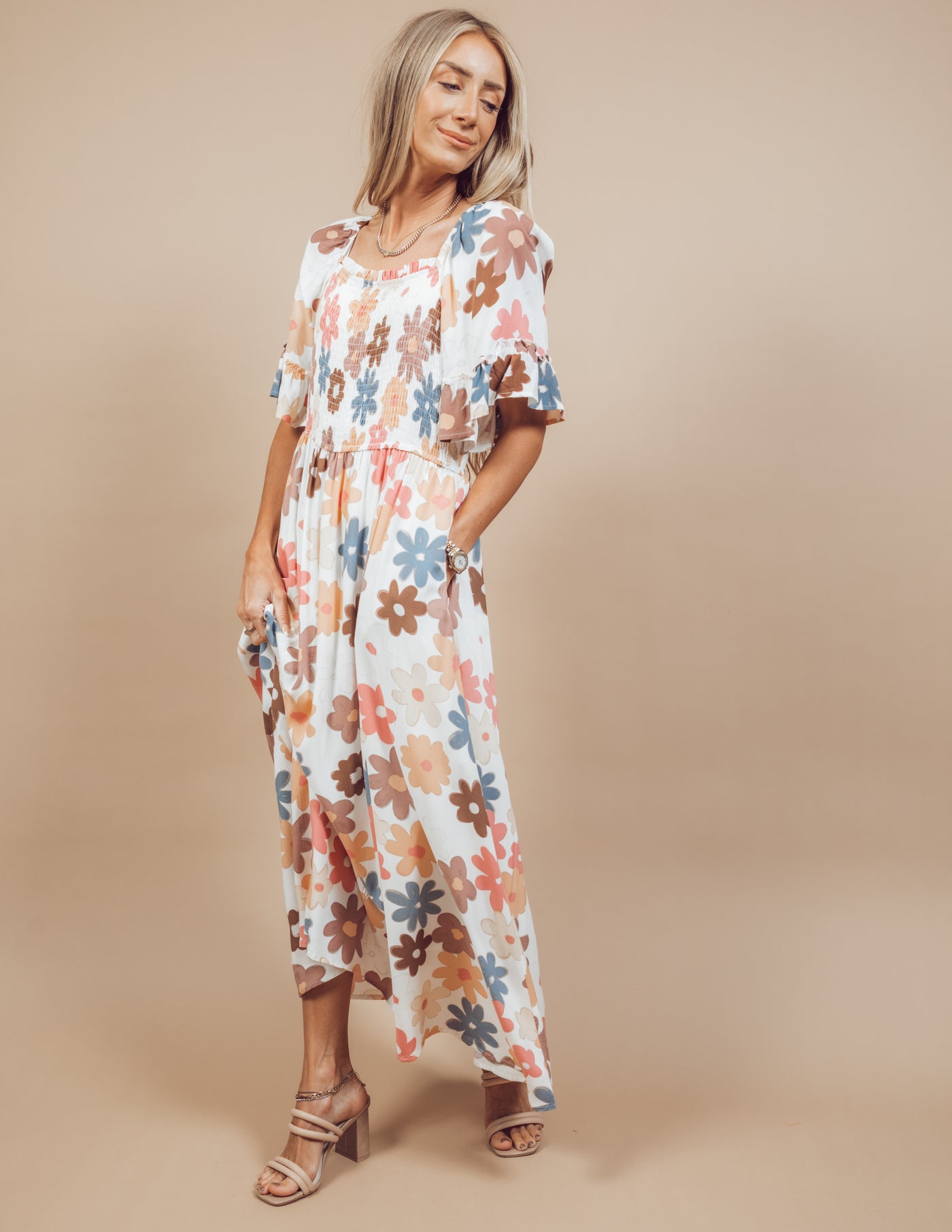 Azariah Floral Midi Dress