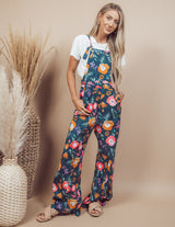 Promise Flower Printed Overalls