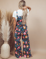 Promise Flower Printed Overalls