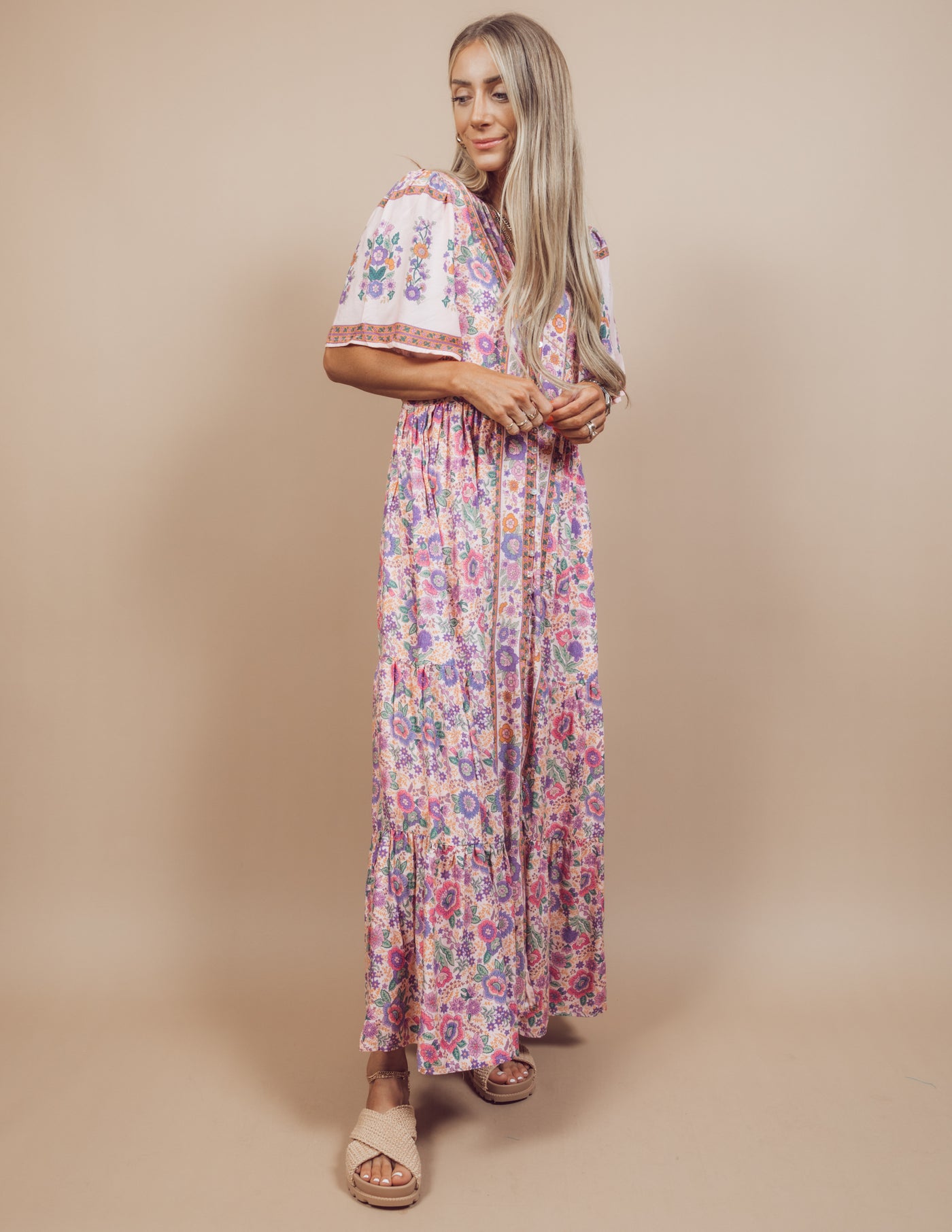 Siena Floral Midi Dress