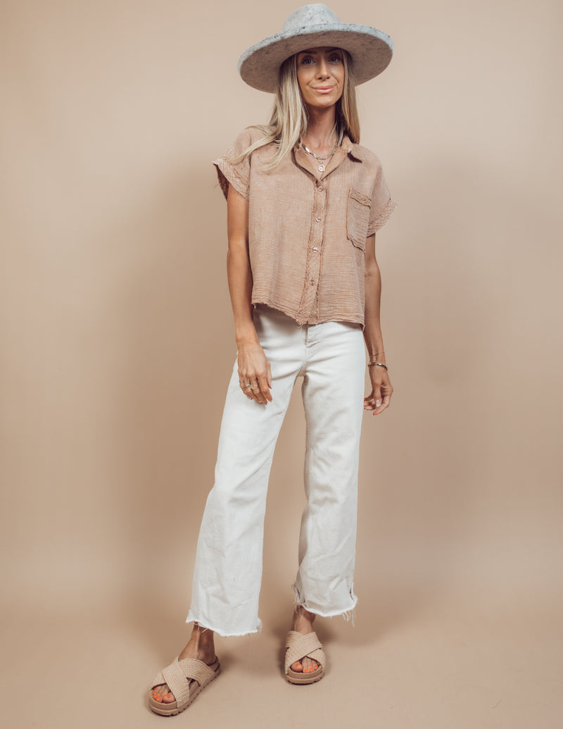 Cassandra Button Up Top