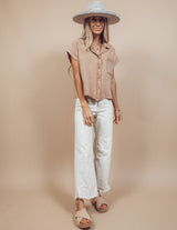 Cassandra Button Up Top