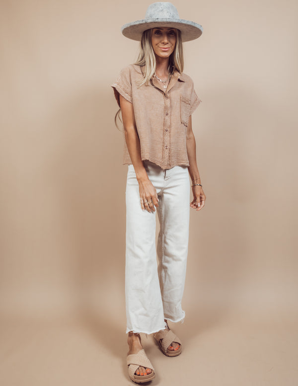 Cassandra Button Up Top