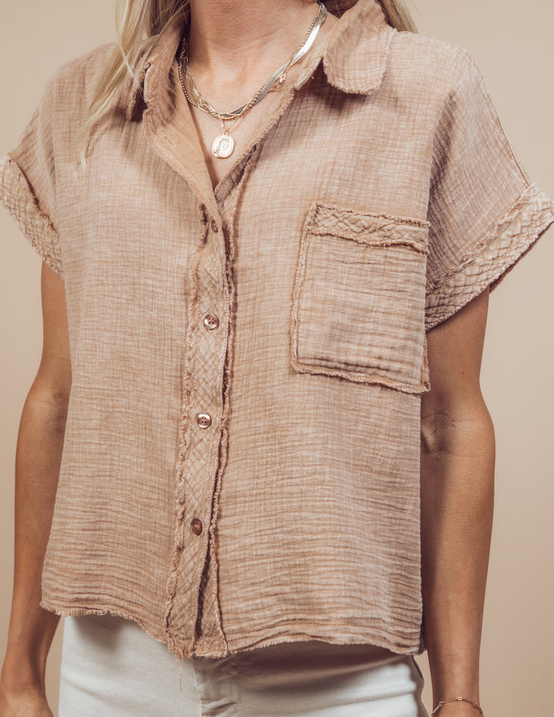 Cassandra Button Up Top