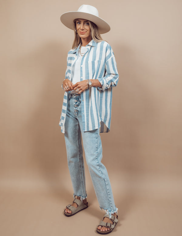 Mariam Striped Button Down