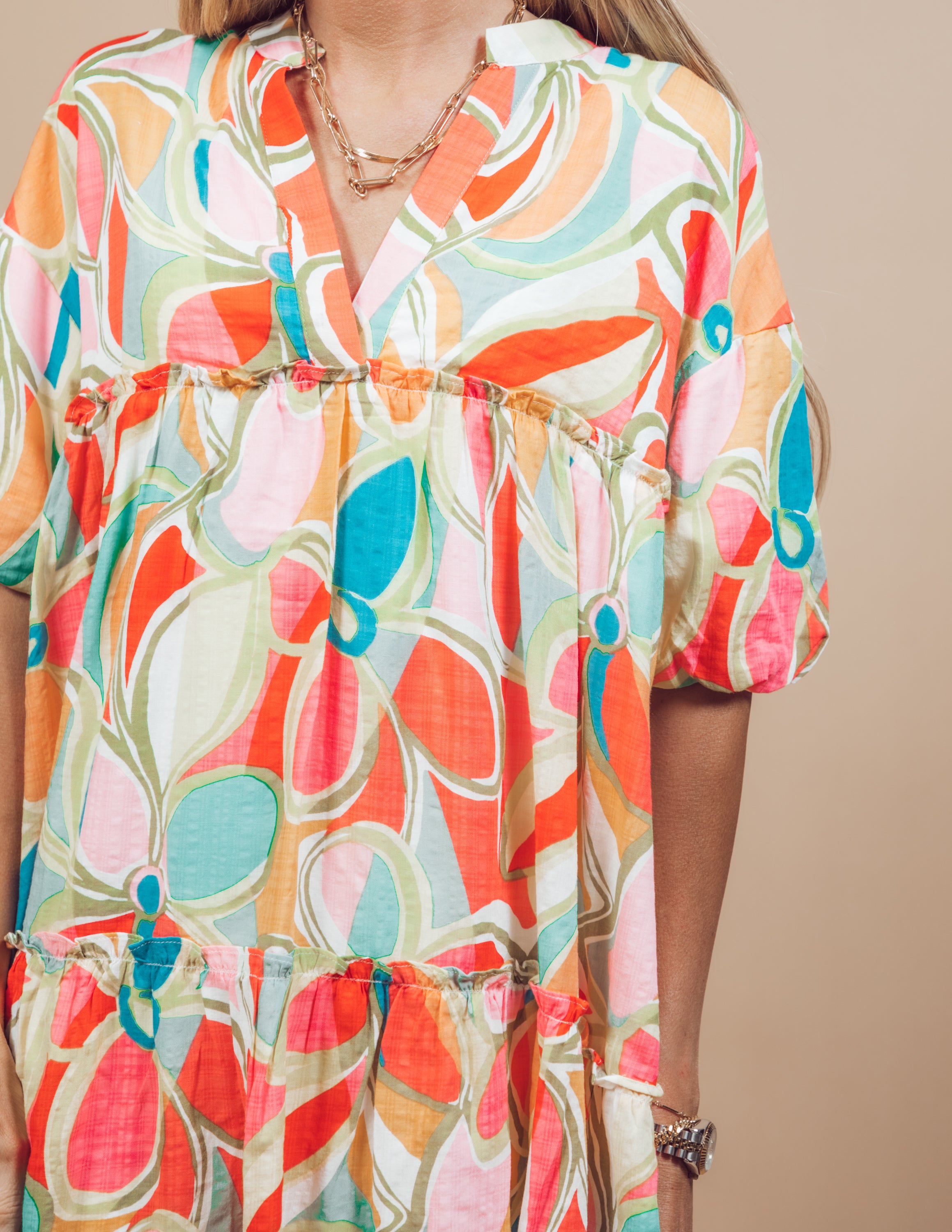 Poplin Floral Dress