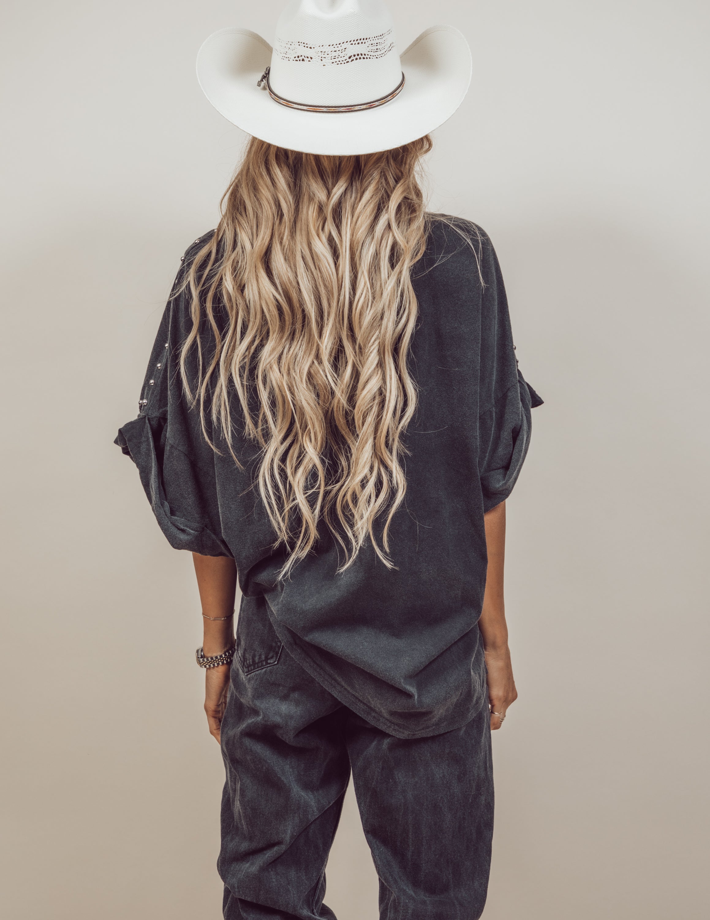 Jessica Oversized Studded Top