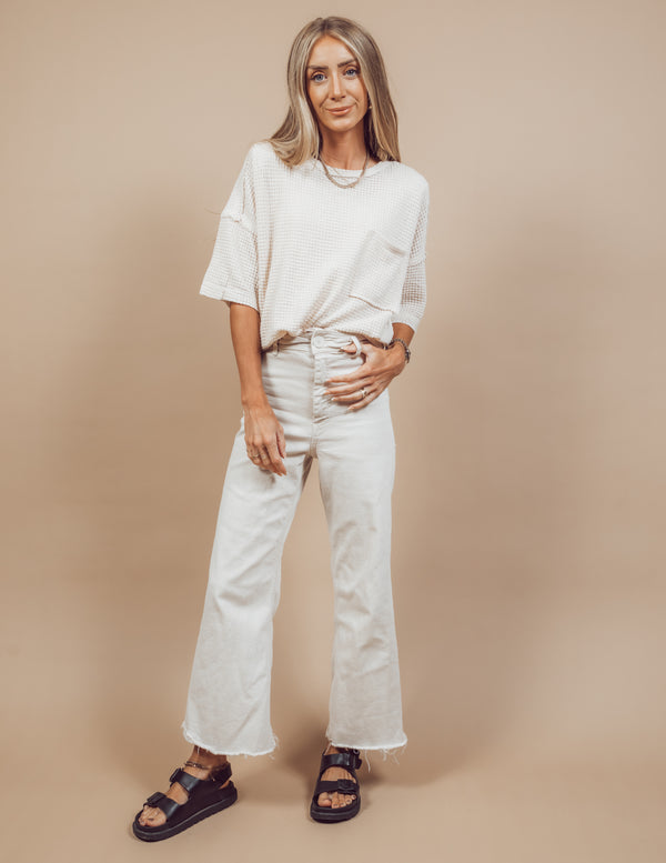 Davi Waffle Knit Top