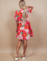 Shannon Flower Printed Dress