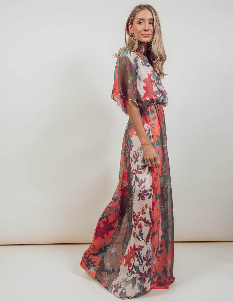 Kirsten Floral Printed Maxi Dress
