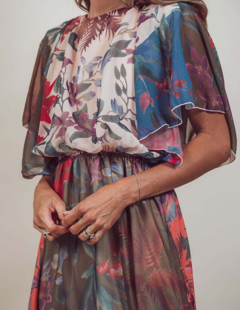 Kirsten Floral Printed Maxi Dress