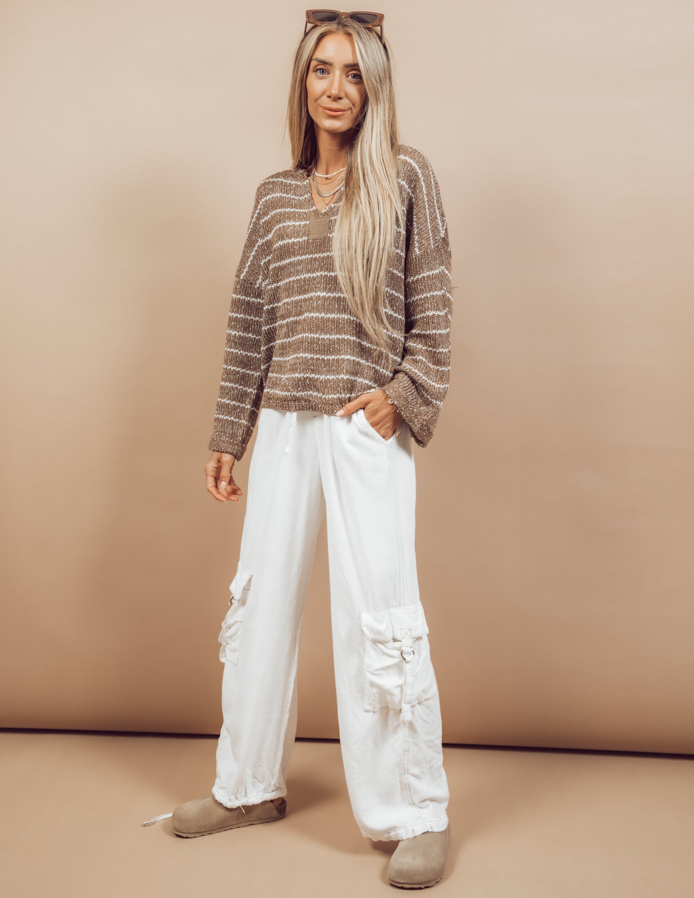 Delfina Striped Sweater