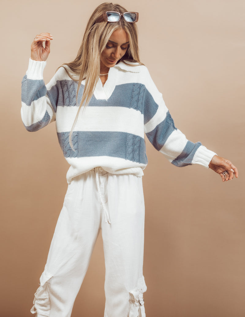 Cadet Striped Sweater
