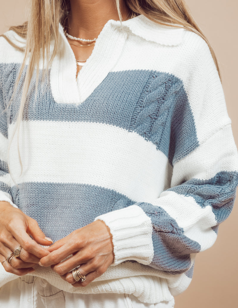 Cadet Striped Sweater
