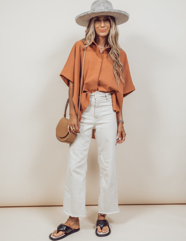 Halle Button Up Top