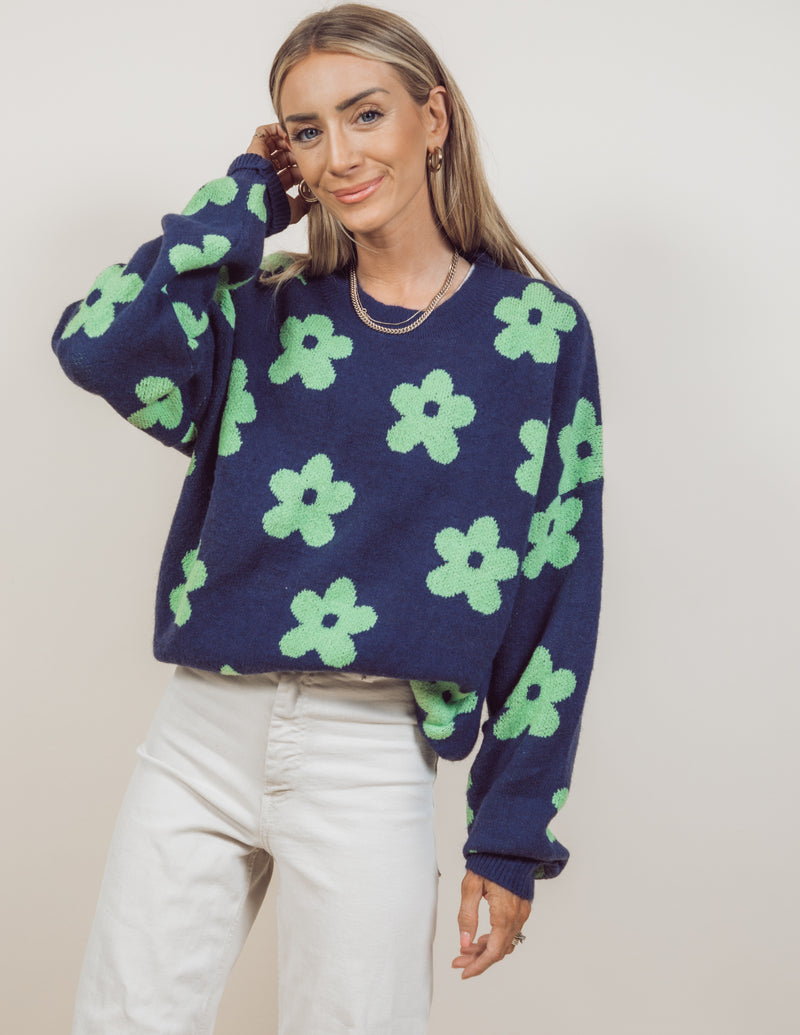 Delilah Flower Sweater