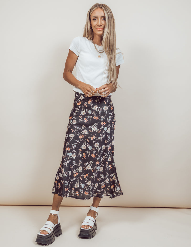 Novalee Floral Midi Skirt