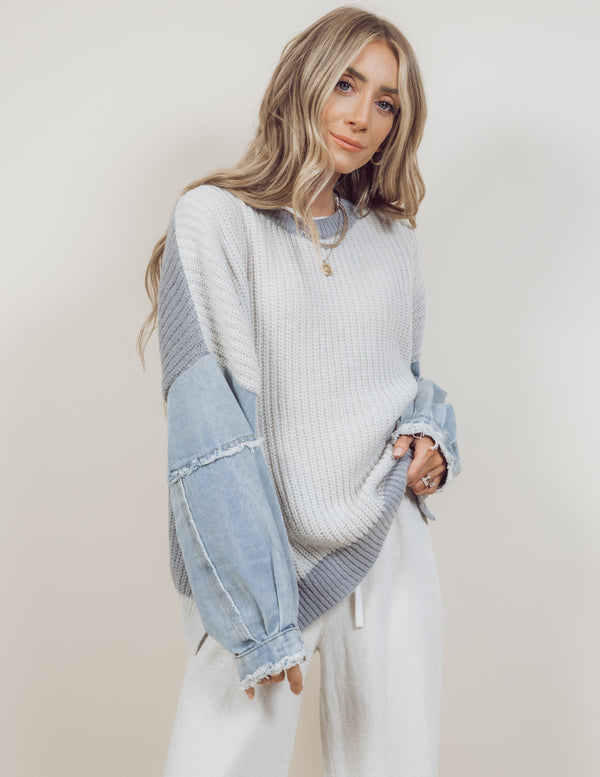Lyra Denim Sweater
