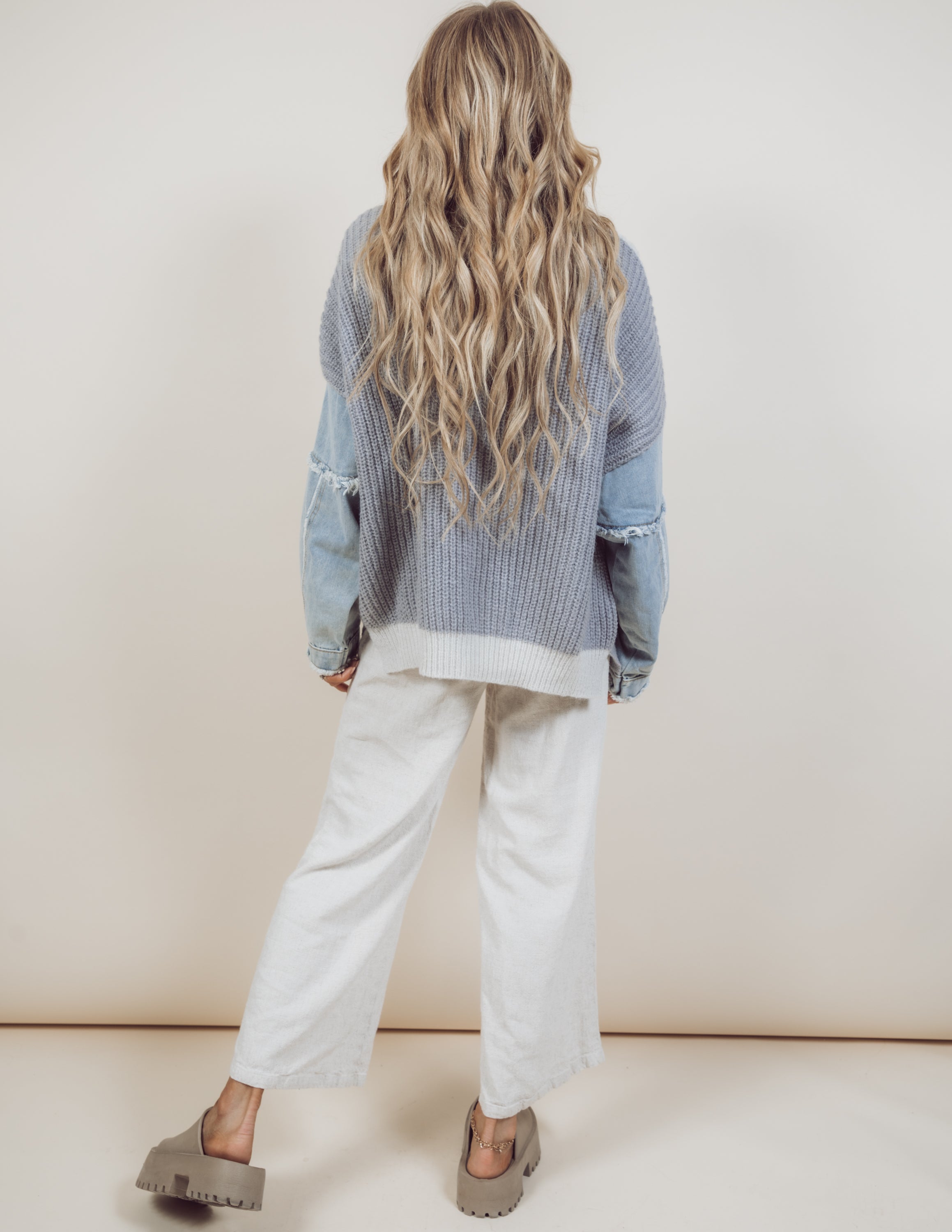 Lyra Denim Sweater