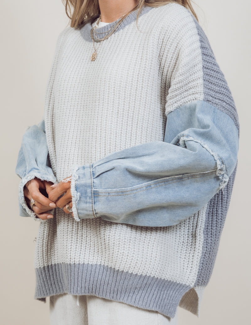 Lyra Denim Sweater