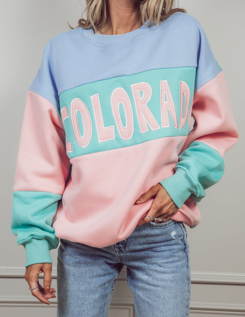Colorado Color Block Sweatshirt