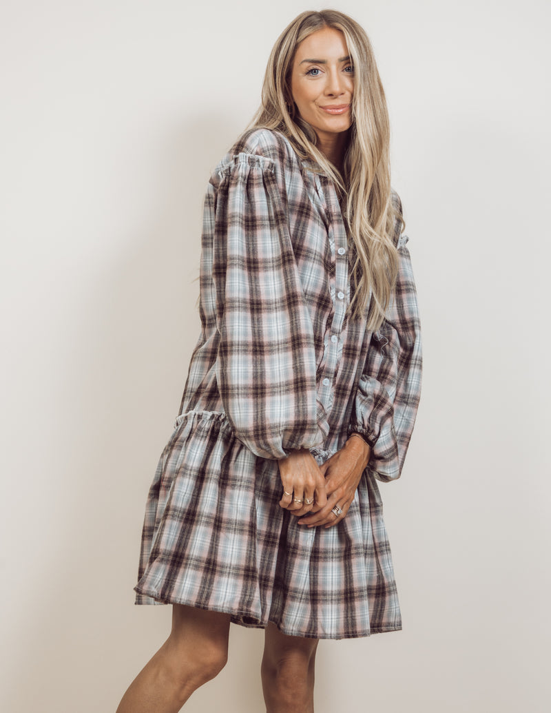 Dorothy Plaid Babydoll Dress