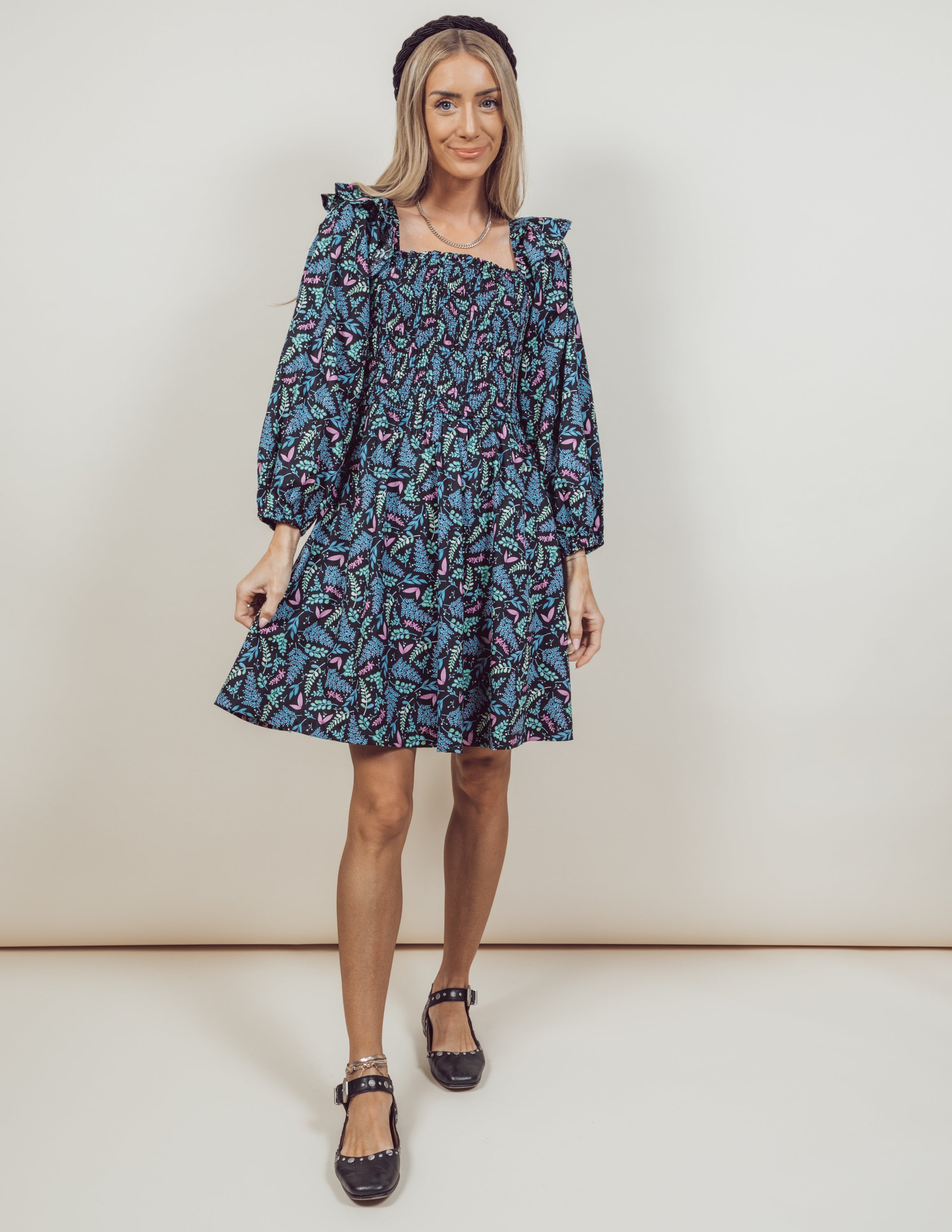 Olivia Printed Dress