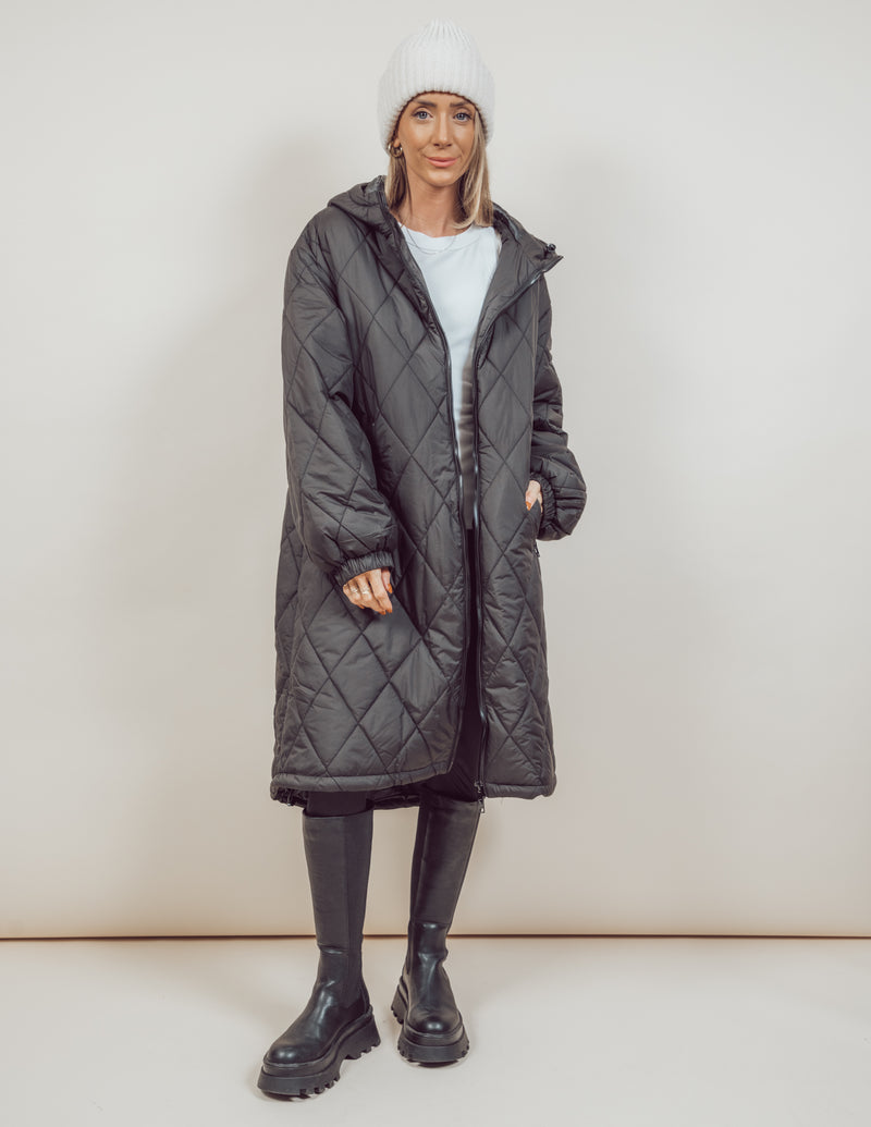 Brooklyn Longline Quilted Jacket