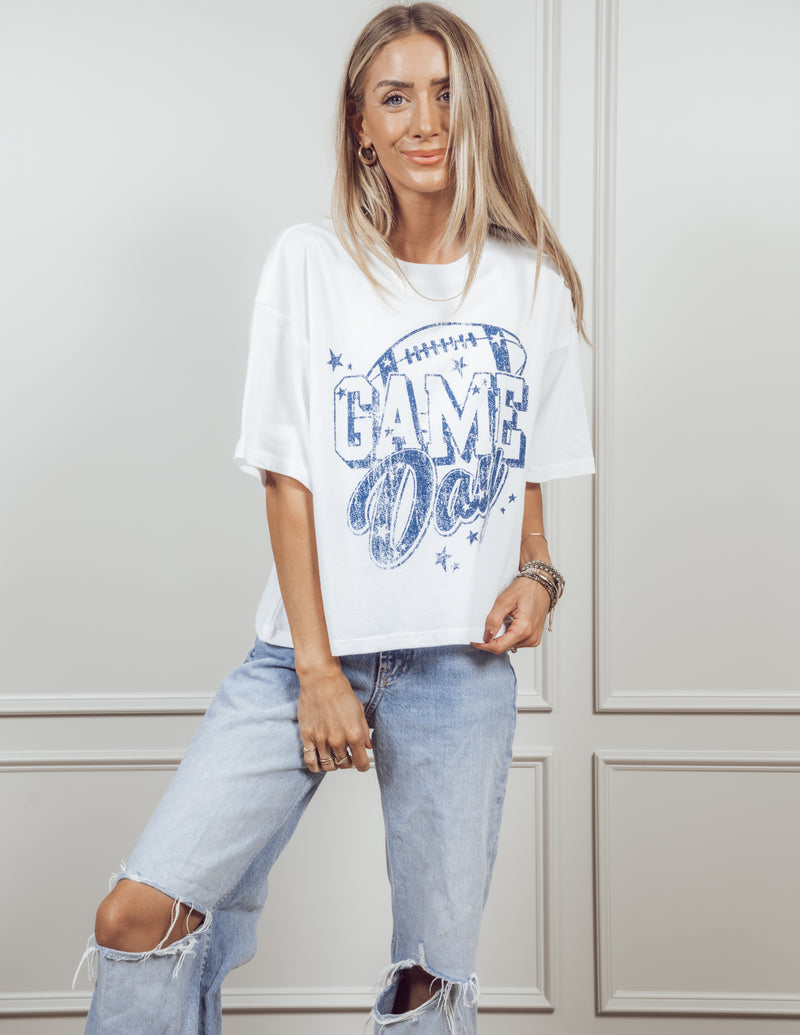 Game Day Graphic Cropped Tee