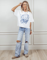 Game Day Graphic Cropped Tee
