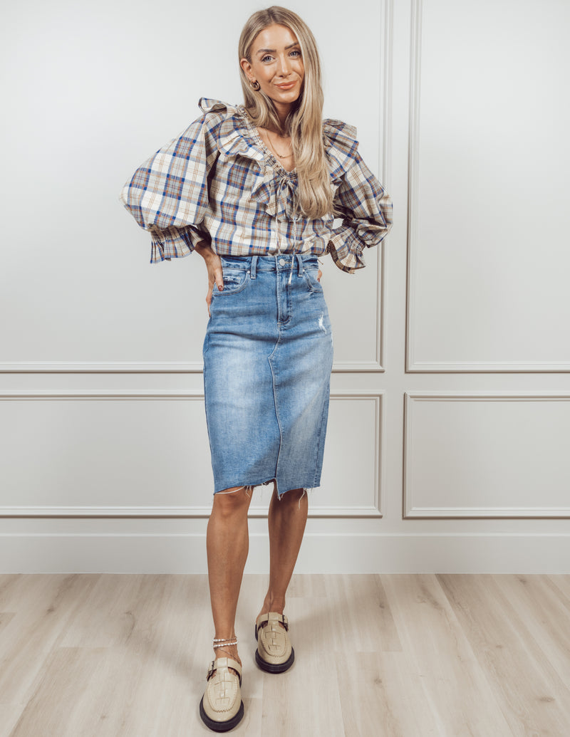 Reagan Denim Skirt