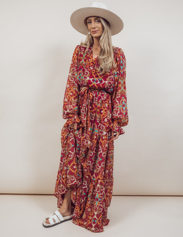 Evelyn Printed Maxi Dress *COMING SOON*