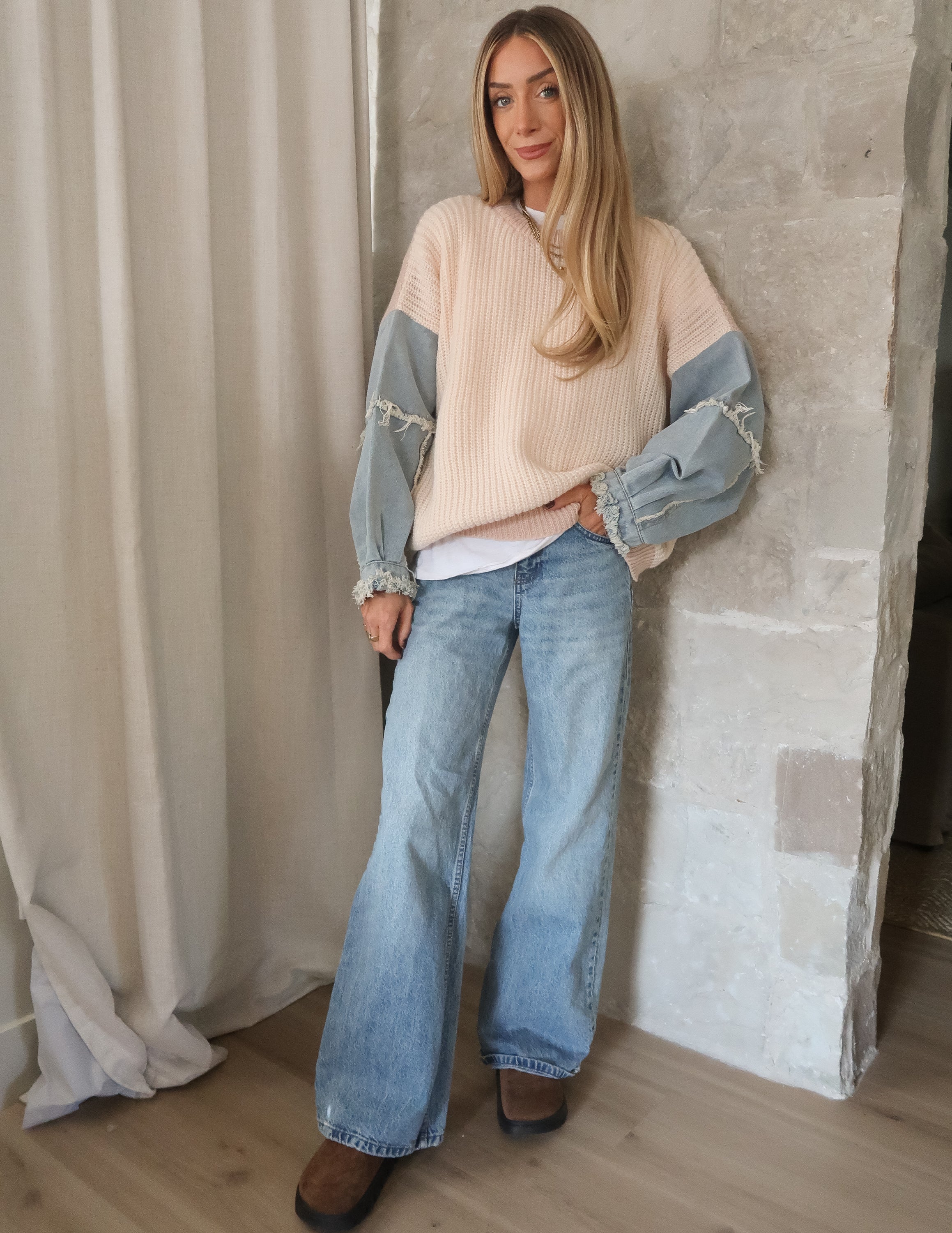 Lyra Denim Sweater