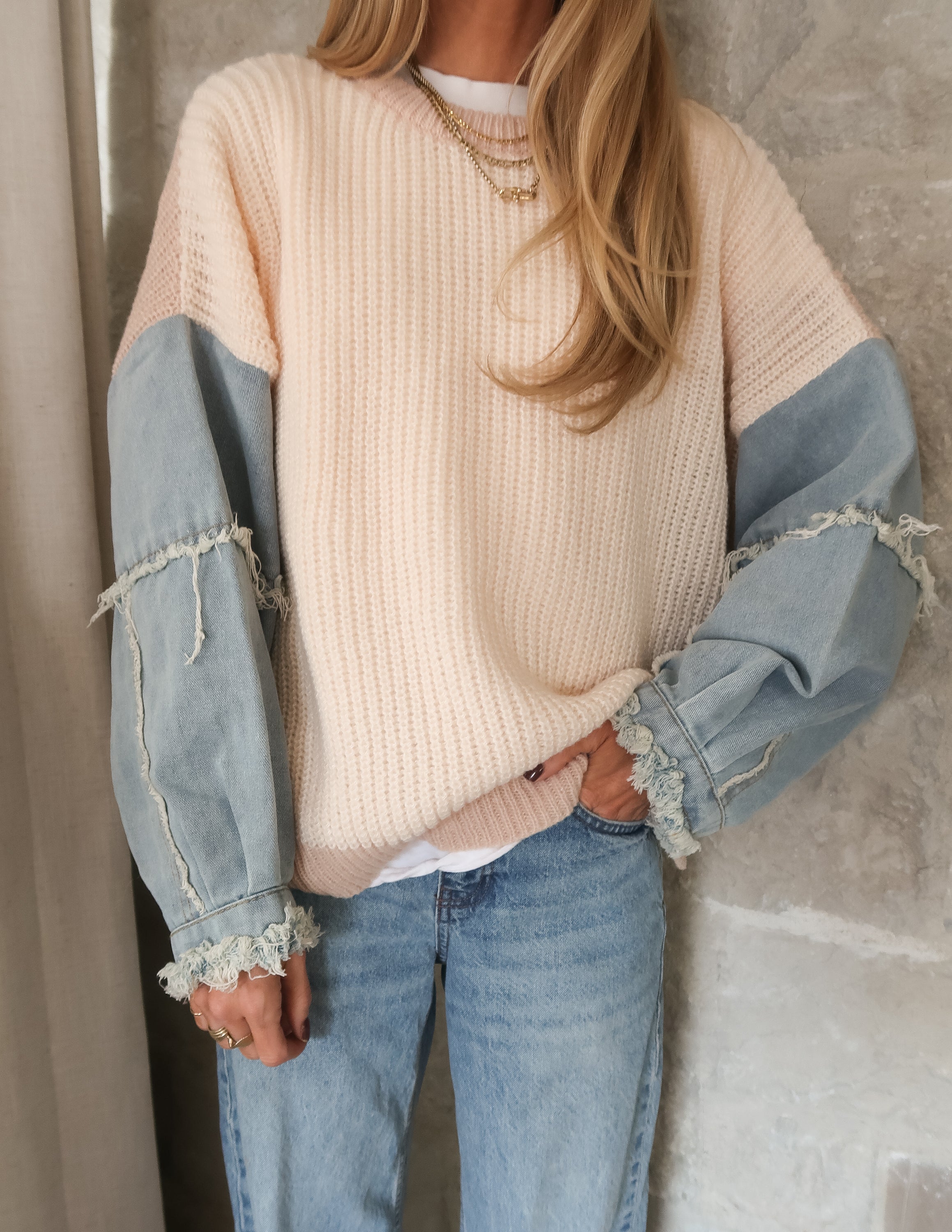 Lyra Denim Sweater