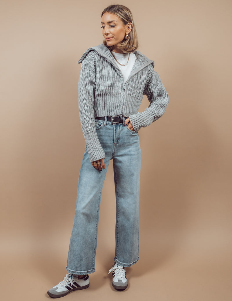 Leona Zip-Up Sweater