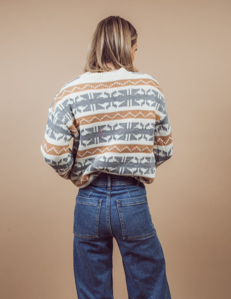 Harlow Printed Sweater