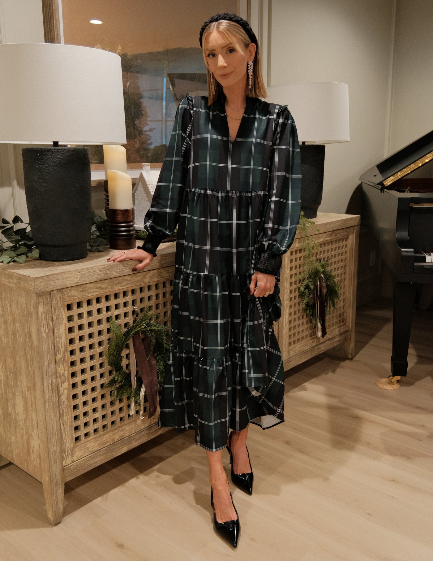 Laina Plaid Dress